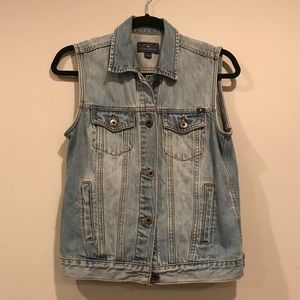 Lucky Brand Denim Vest + Jean Vest